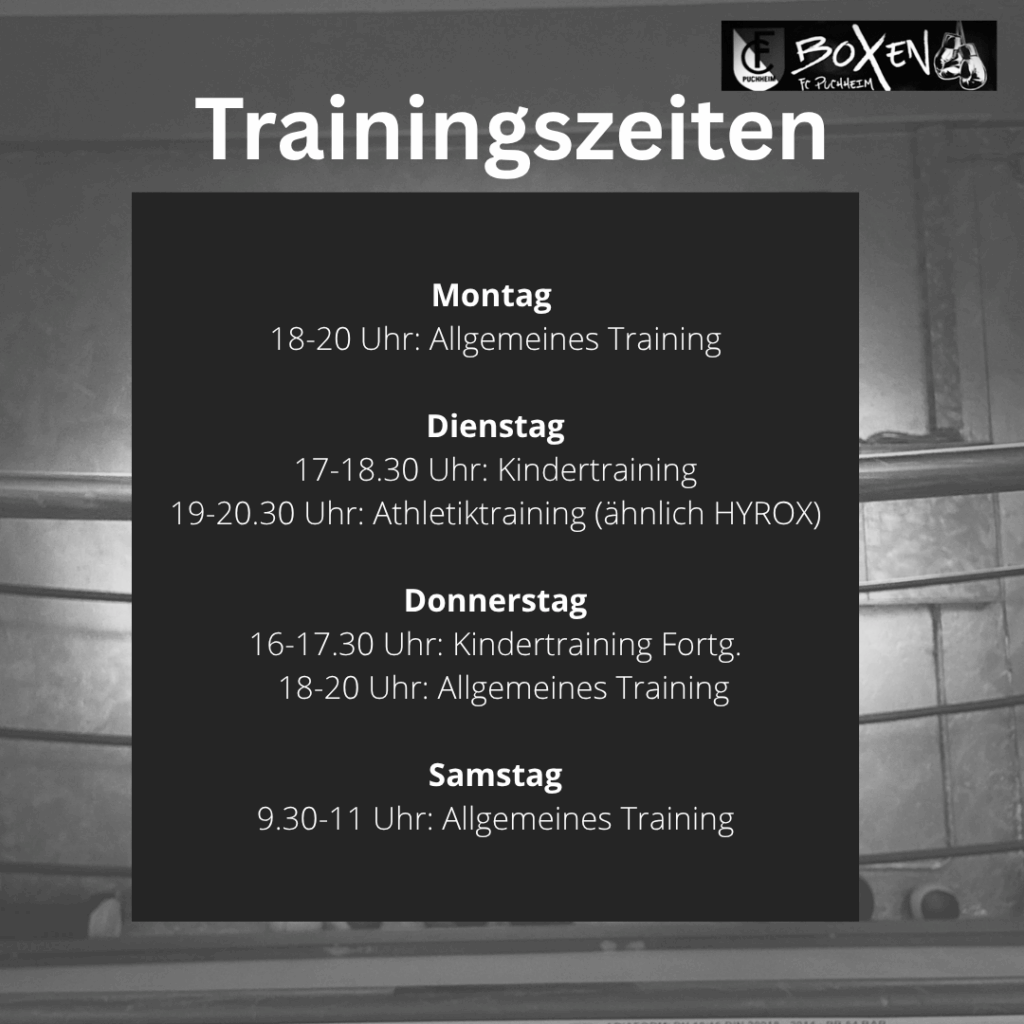 2025_07_15 Boxen Trainingszeiten